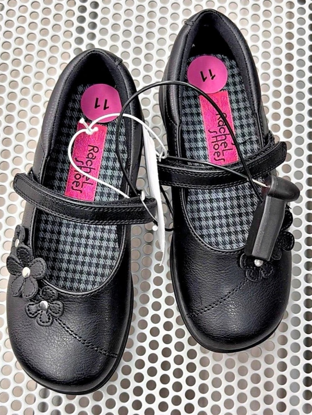 Rachel Shoes Honesty Girls Black Mary Jane Dress Shoes